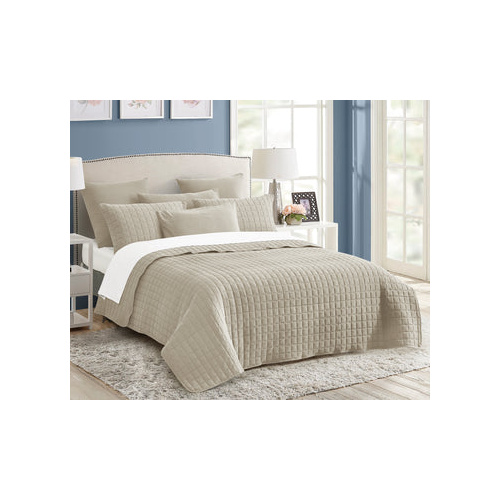 7 piece vintage stone wash comforter set king natural