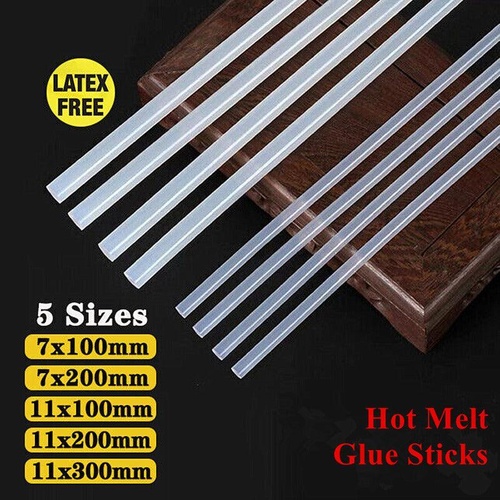 Clear Hot Melt Glue Sticks Adhesive Craft Stick for DIY Glue Tool 7mm 11mm - 7mm x 100mm 10pcs