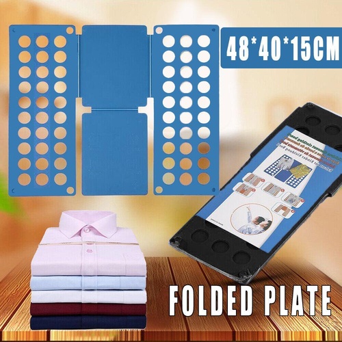Small Size Folding Board for T-Shirts and Tops Magic Flip Fold Clothes Folder Tool - Black
