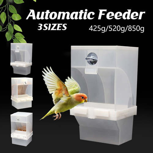 1 pc Automatic Bird Feeder Bird Feeder Cage Accessories Automatic Feed Cage - 850g