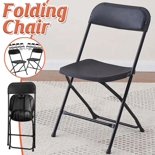 Outdoor Folding Chair Portable Camping Seat Compact Foldable Chair for Picnic - Black