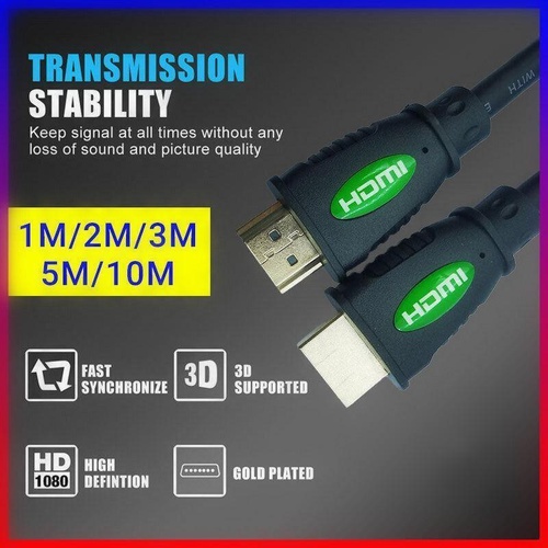 1-5M HDMI V2.0 Cable 4K Ultra HD 1080P 3D & High-Speed Ethernet - 3M