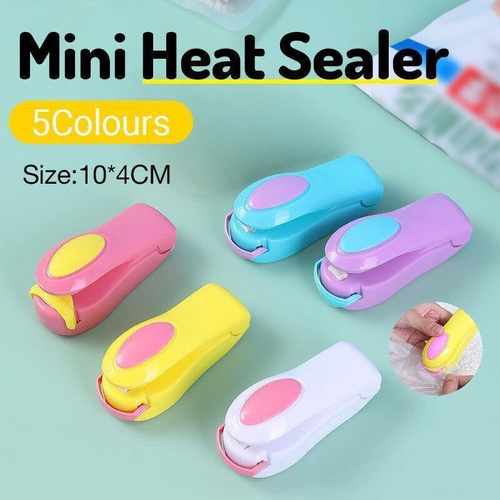 Handheld Mini Heat Sealer Poly Bag Sealing Machine Food Portable Plastic Small - Yellow
