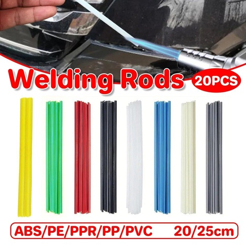 Bumper Plastic Welding Rod Torch 50CM/25CM Assorted Colours and Materials - Grey - PVC 25cm