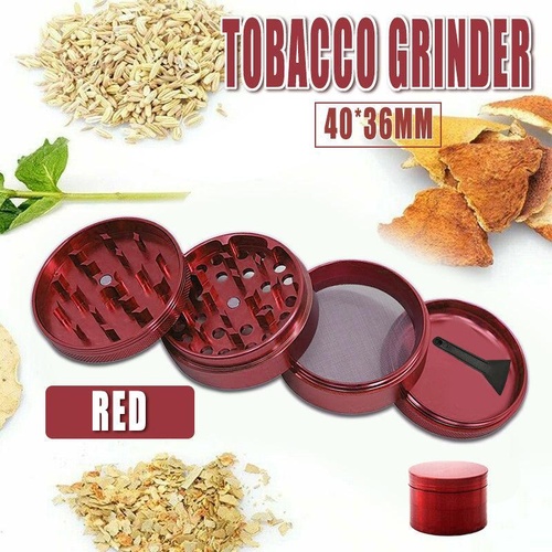 4-Layers Metal Zinc Alloy Tobacco Grinder Smoke Crusher Spice Hand Muller Au