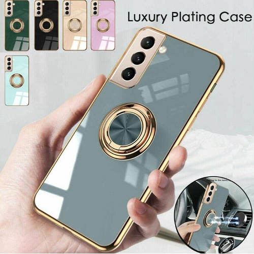 Dark Green Shockproof Ring Holder Case Cover for Samsung S22 Ultra S22 Plus Note 20 - Samsung Galaxy A13