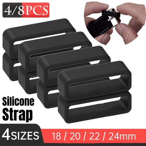 4/8pcs Watch Silicone Gel Ring Bracelet Rubber Bands for Men Women Fashion - 20mm-4pcs