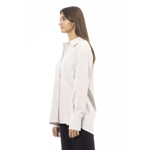 Alpha Studio Women's White Polyester Shirt - 42 IT