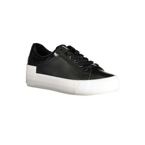Calvin Klein Women's Black Polyester Sneaker - 38 EU