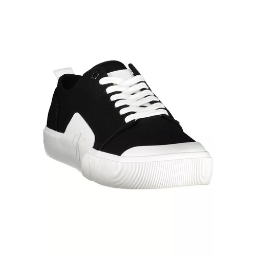 Calvin Klein Men's Black Cotton Sneaker - 43 EU
