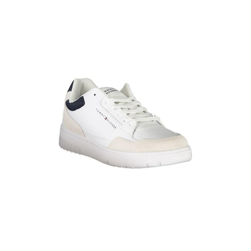 Tommy Hilfiger Men's White Polyester Sneaker - 44 EU
