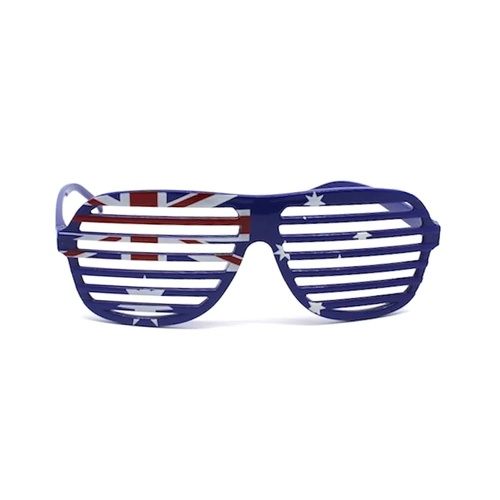 AUSTRALIA SUN GLASSES Blinds Party Costume Day Aussie Flag Sunnies Sunglasses