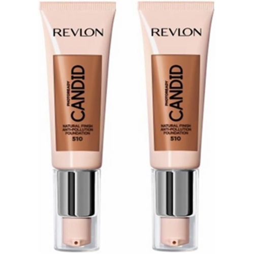 2x Revlon 22ml Photoready Candid Foundation - 510 Capuccino