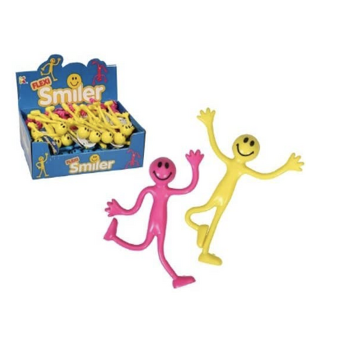 3x Bendy Smiley Man - Assorted