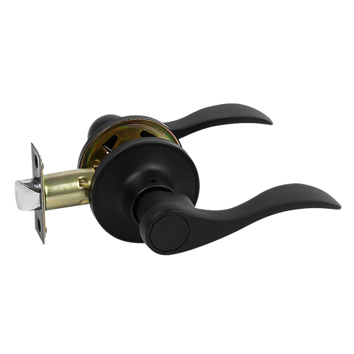 Door Handle Set Lever Passage Function Black