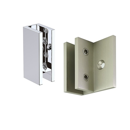 Glass-to-wall/floor Shower Screen U-Brackets in Black