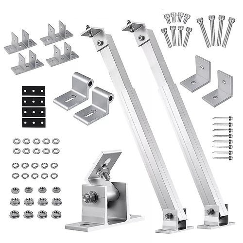 Adjustable Solar Panel Tilt Mount Brackets Kit Ground Roof Boat Mounting System