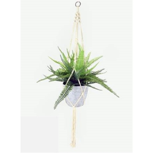 Artificial Hanging Fern Plant in Pot 95cm