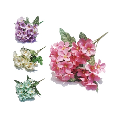 bulk 36 Artificial Hydrangea Bunch 4 Assorted 35cm