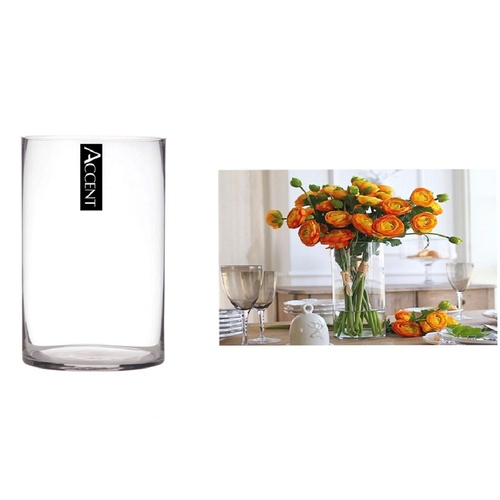 bulk 4 Glass Cylinder Vase 30cm