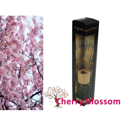 bulk 24 Scented Oil Diffuser Cherry Blossom 50ml 8 Ratten Sticks