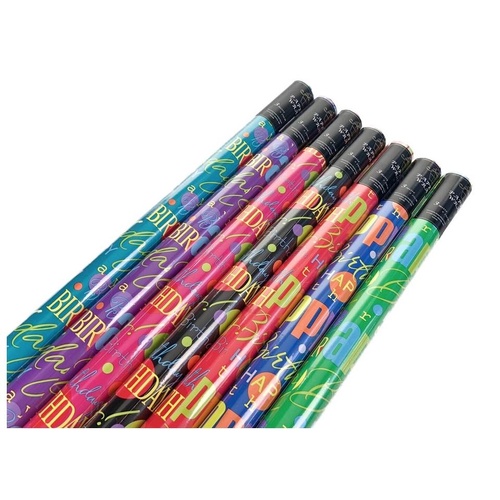 bulk 50 Happy Birthday Gift Wrap 70Cmx3M Core