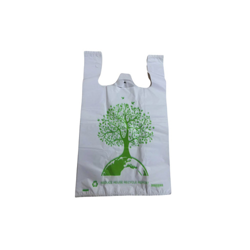 Reusable Carry Bags Eco Plastic Bags Wholesale Printed Carry Bag Small (1000 Pcs), Wholesale White Color