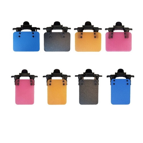 ISSF Flip-Up Eyeshield Sport Shooting Eye Shield Aim Blocker Targeting Sight Cover Blinding - Yellow-Vertical 3x4cm