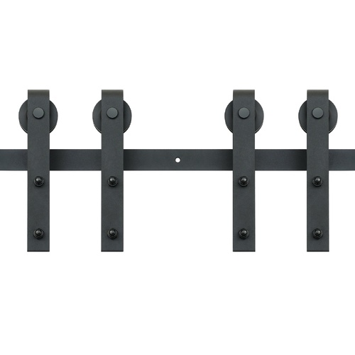 VEVOR 2440 mm Sliding Barn Door Hardware Closet Track Kit for Double Doors J Hanger