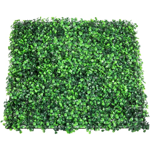 VEVOR Artificial Boxwood Panel UV 12pcs Boxwood Hedge Wall Panels Artificial Grass Backdrop Wall 20X20" 4cm Green Grass Wall Fake Hedge for Decor Priv