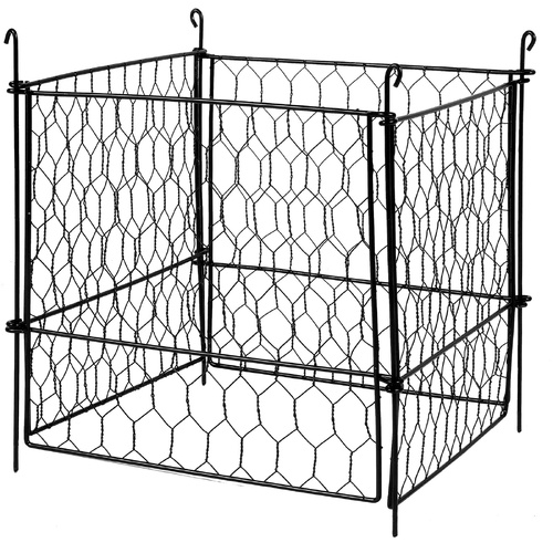 VEVOR 4 Pack Plant Protector from Animals, 13.4'' x 13.4'' Chicken Wire Plant Protector, Plant Cages for Outdoor Plants, Flowers & Vegetables, Keeps B