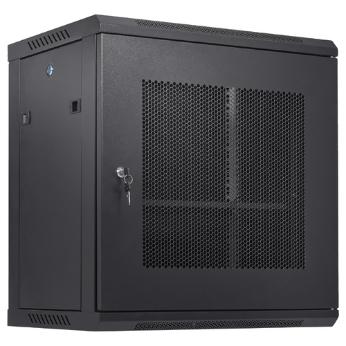 VEVOR 12U Wall Mount Network Server Cabinet, 15.5'' Deep, Server Rack Cabinet Enclosure, 200 lbs Max. Ground-mounted Load Capacity, with Locking Door 