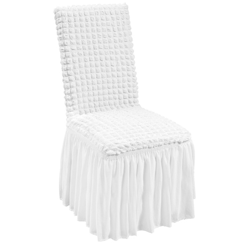 VEVOR Stretch Spandex Folding Chair Covers, Universal Fitted Chair Cover with Skirt, Removable Washable Protective Slipcovers, for Wedding, Holiday, B
