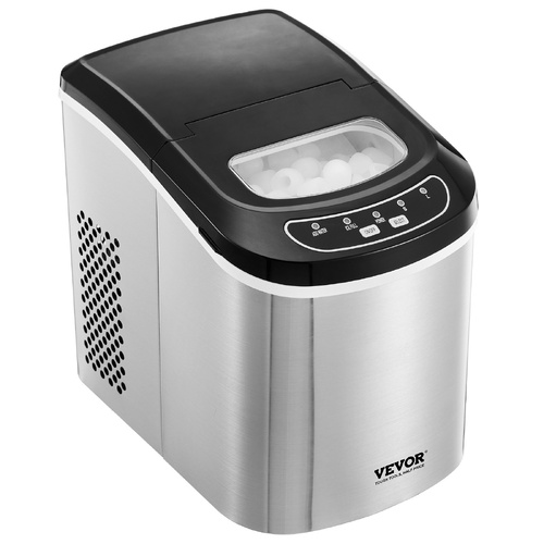 VEVOR Portable Countertop Ice Maker 33Lbs/24H Self-Cleaning with Scoop Basket