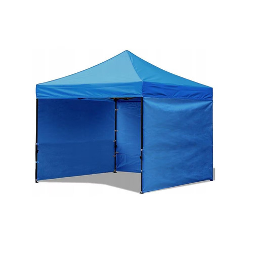 Portable Water-Resistant Gazebo 3x3 M - Blue / With Sidewalls