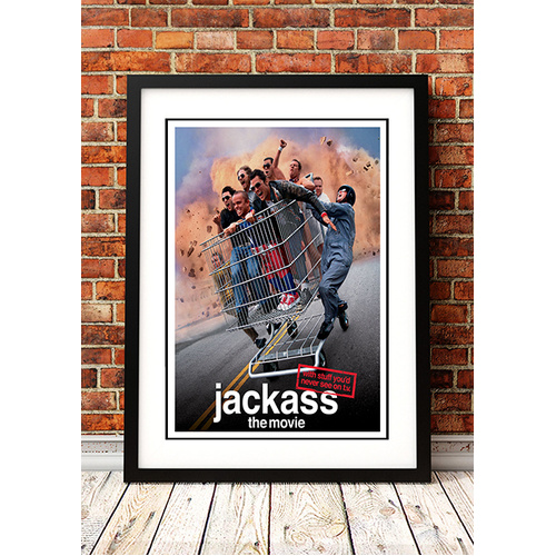Jackass: The Movie Cult Movie Poster! - Framed A2