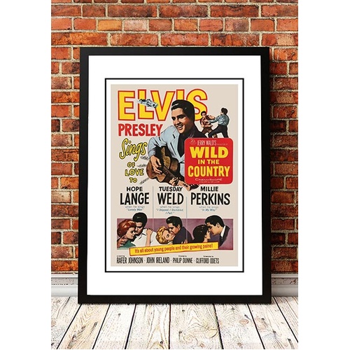 Elvis 'Wild in the Country' Framed Movie Poster! - Framed A3