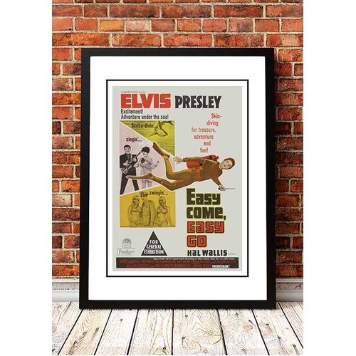 Elvis 'Easy Come, Easy Go' Framed Movie Poster! - Framed A3