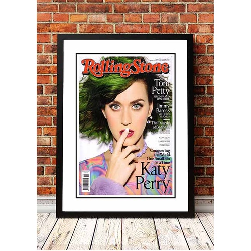 Katy Perry ‘Rolling Stone Magazine’ Cover Poster 2014 - Framed A4