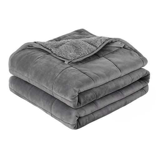 Giselle 6.8KG Weighted Blanket Adults Kid Anti Anxiety Gravity Blankets Sherpa Fleece