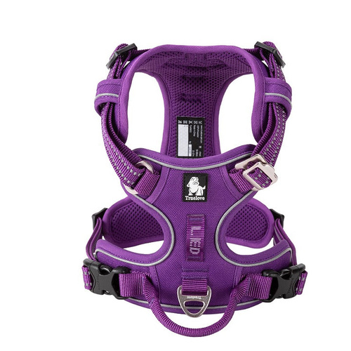  No Pull Explosion Proof Dog Harness - Purple, XS